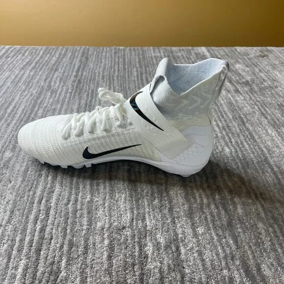 Nike Alpha Menace Elite 2 Flyknit Football Cleats Mens 11.5 Detachable White